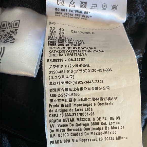 🚩steal authentic Miu Miu Black Textured Pants - Picture 6 of 6